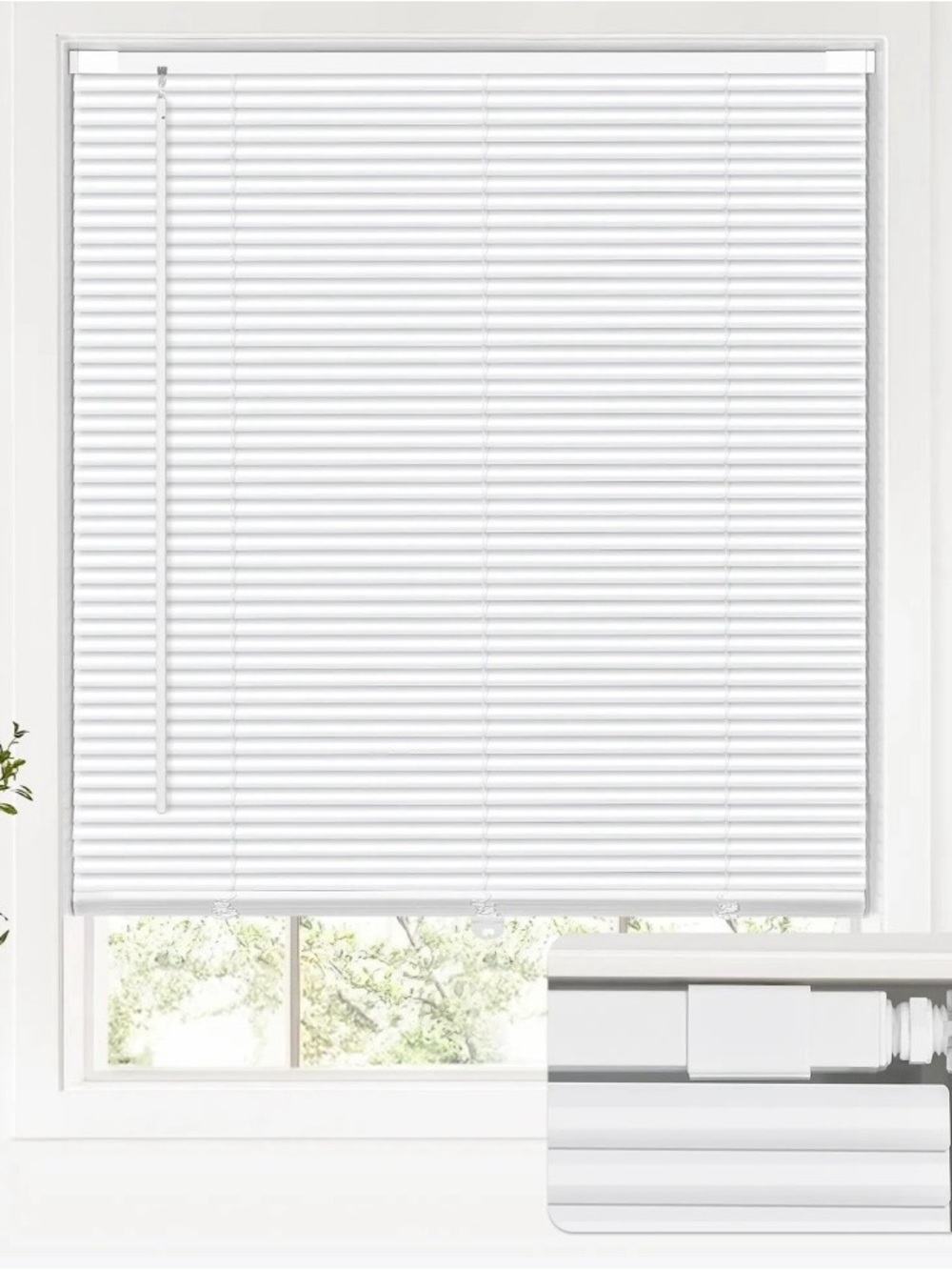 SERLMWNT No Drill Cordless Cellular White Shades 27x36